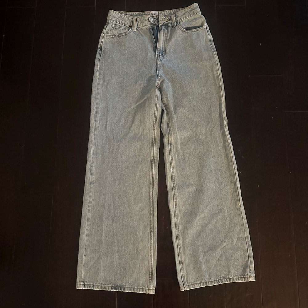 Princess Polly Light Blue Wide Leg Jeans